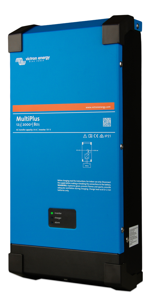 MultiPlus 12/2000/80 120V (left) 