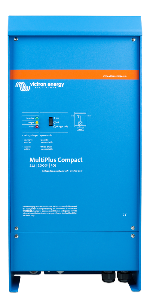MultiPlus Compact 24V 2000VA 50A 50A 120V VE-Bus  (front) 