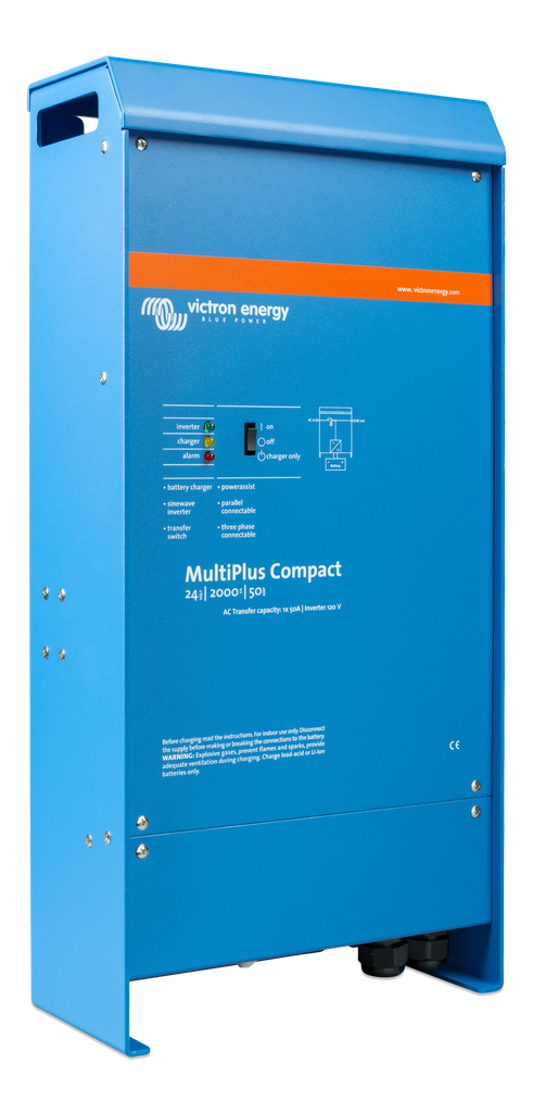 MultiPlus Compact 24V 2000VA 50A 50A 120V VE-Bus  (right) 