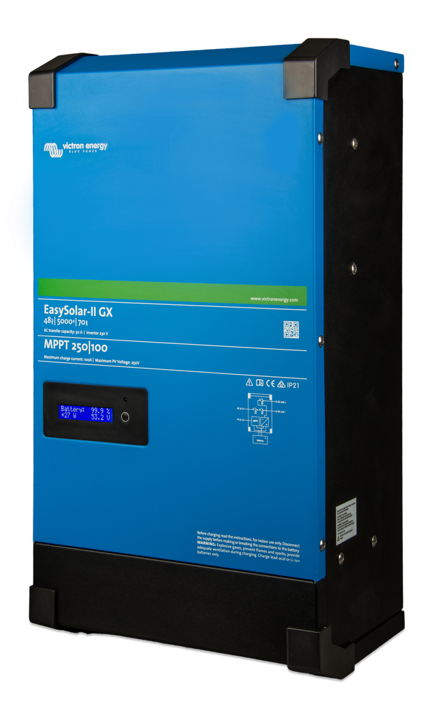 EasySolar-II GX 48V 5000VA (left) 