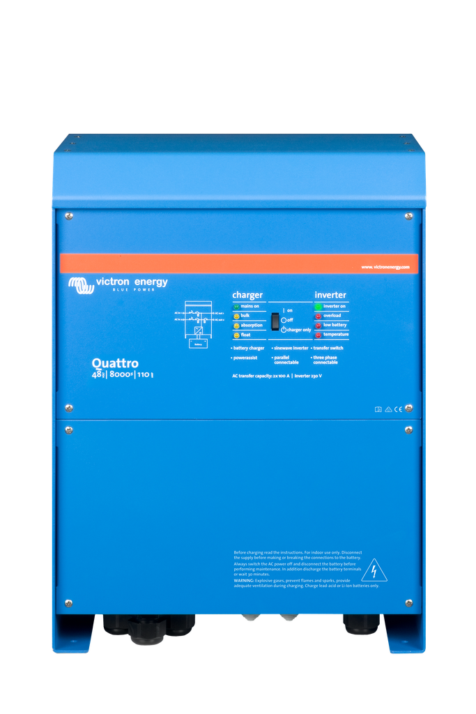Quattro 48V 8000VA 110A 230V (front) 