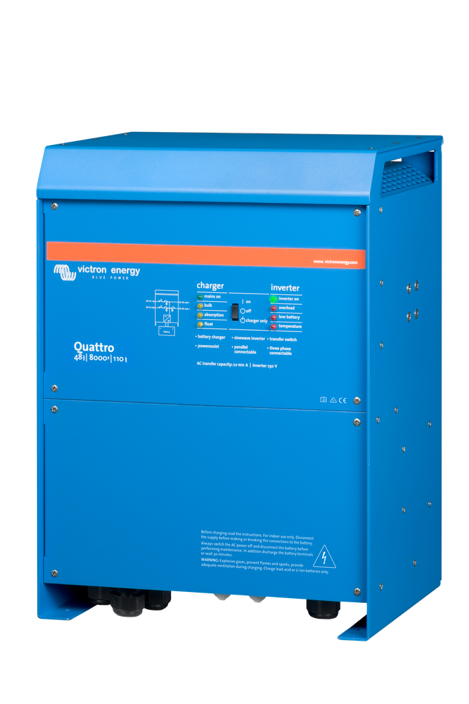 Quattro 48V 8000VA 110A 230V (left) 