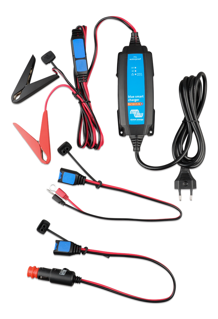 Blue Smart IP65 Charger 6V 12V 1.1 230V CEE 7/16 Retail (top-total) 