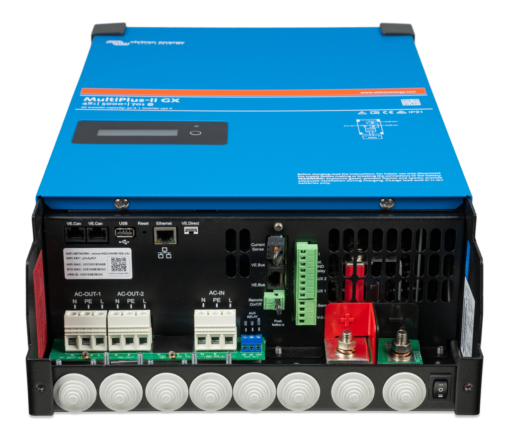 MultiPlus-II 48V 5kVA 50-70 230V GX (connections-total) 