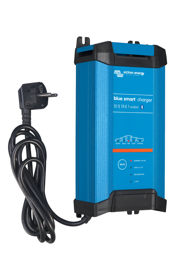 Blue Smart IP22 Charger 12V 15A (1) 230V (left-cable)