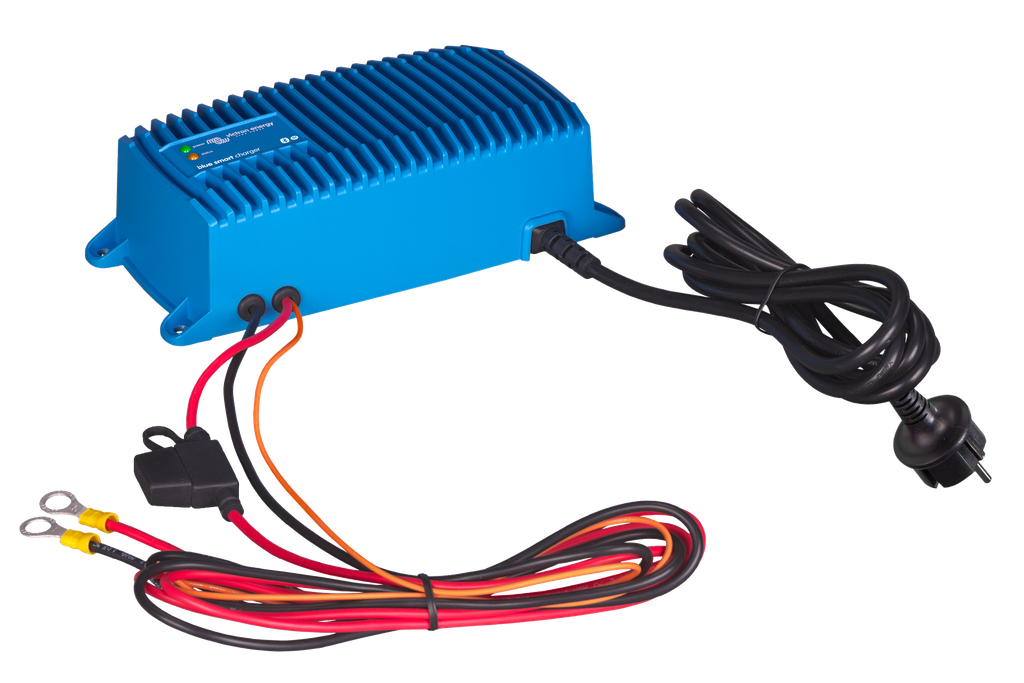Blue Smart IP67 Charger with DC fuse holder (side)