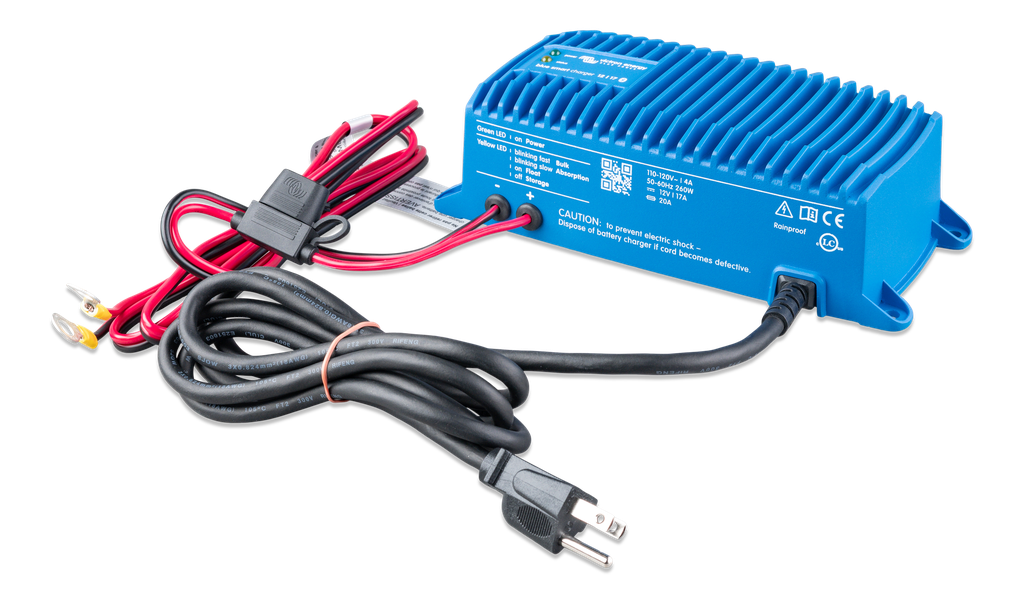Blue Smart IP67 Charger 12/17(1) 120V NEMA 5-15 (left) 