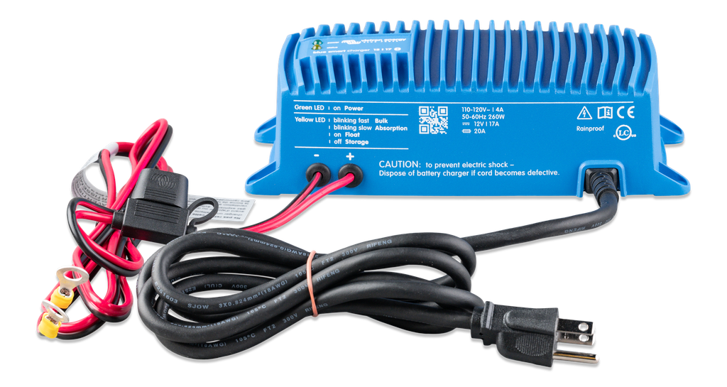 Blue Smart IP67 Charger 12/17(1) 120V NEMA 5-15 (front-low) 