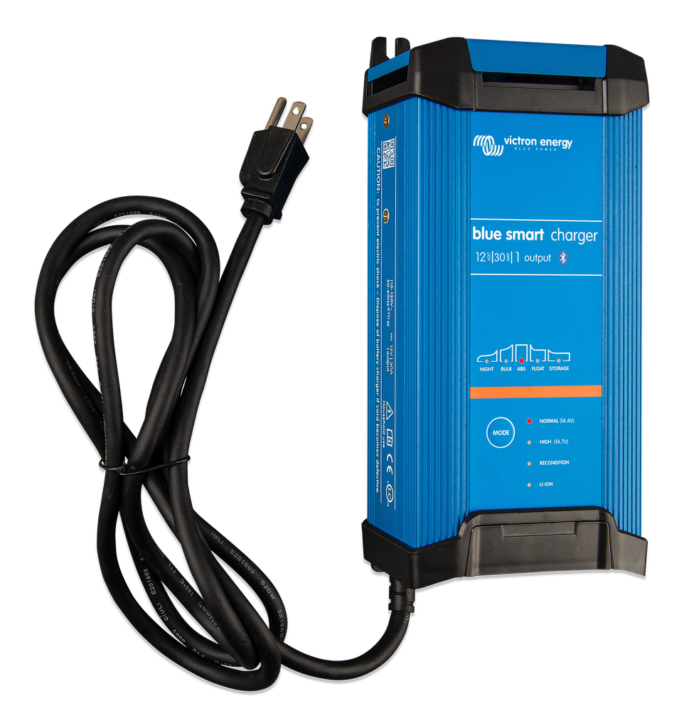 Blue Smart IP22 Charger 12V 30 (1) 120V (side) 
