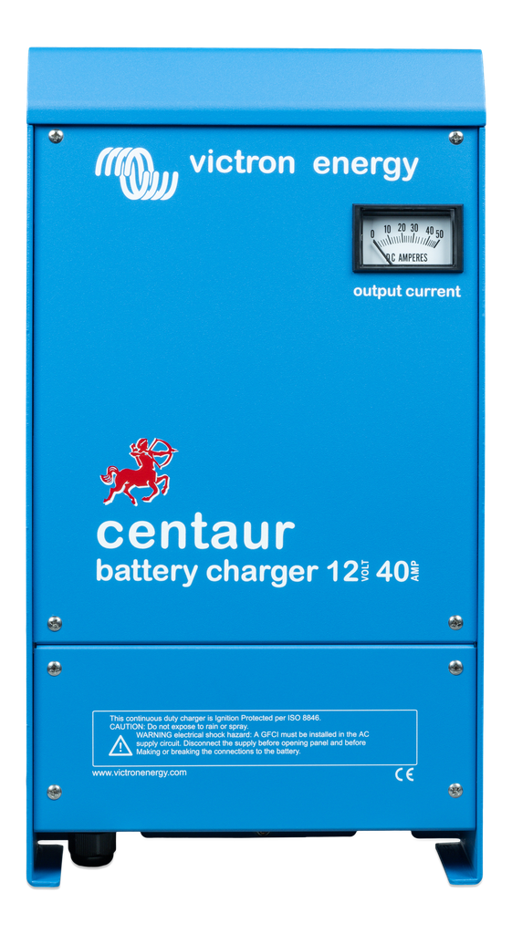 Centaur Charger 12V 40A (3) 120-240V (front) 