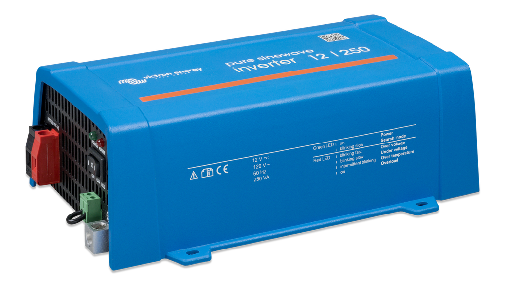 Inverter 12V 250VA 120V VE.Direct NEMA 5-15R (right) 