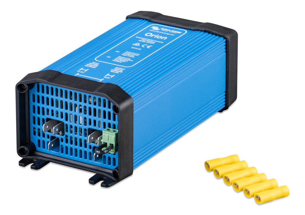 Orion 24/12-40A DC-DC converter (Uout=13,2V) (left) 
