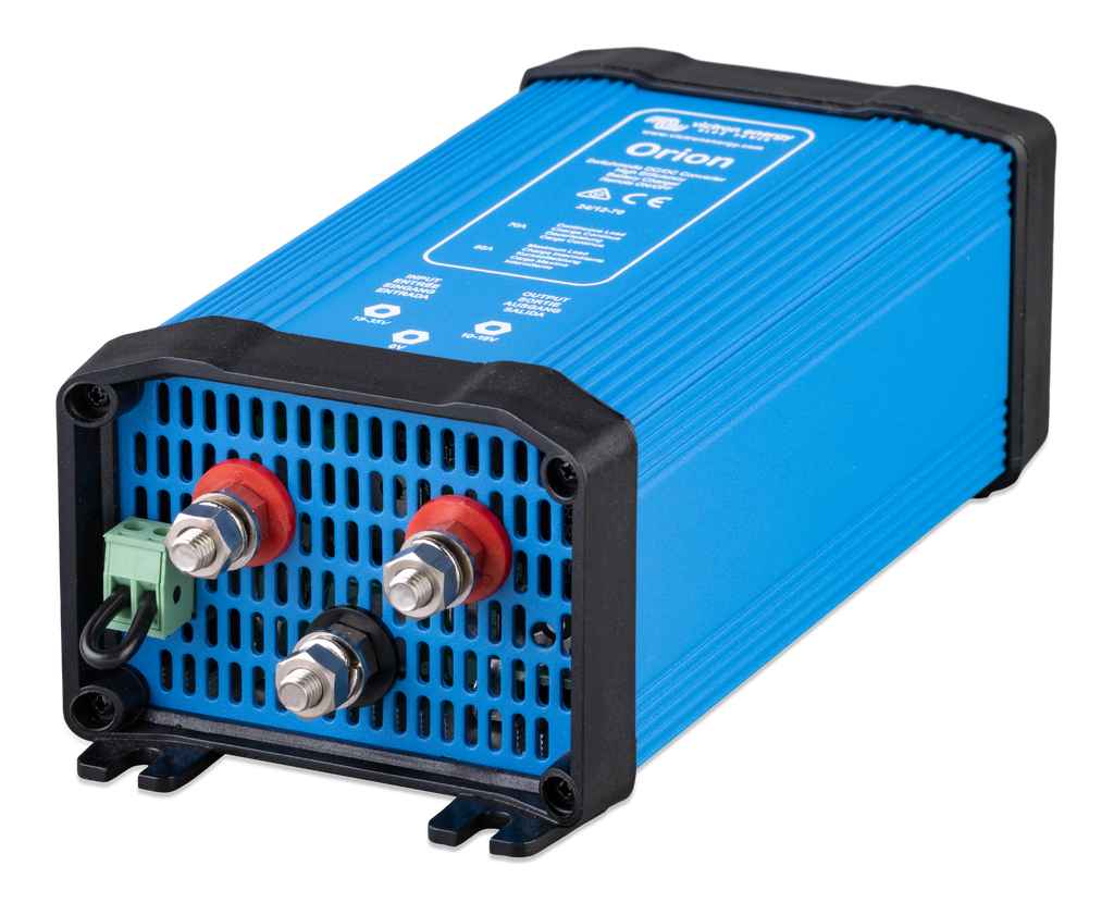 Orion 24/12-70A DC-DC converter IP20 (left) 