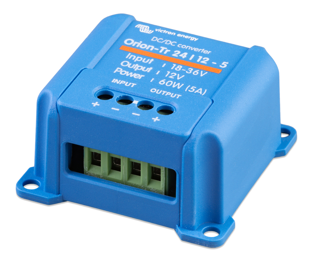 Orion-Tr 24/12-5 (60W) DC-DC converter (left) 