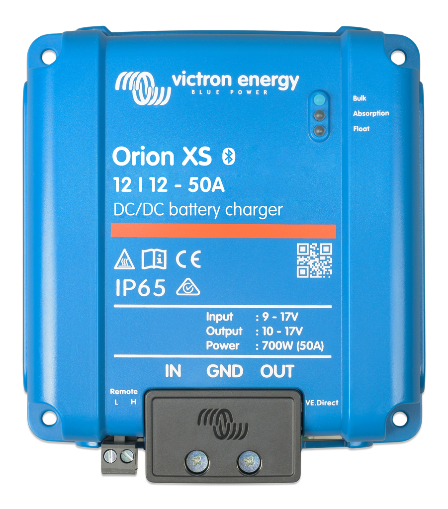 Orion XS 12/12-50A DC-DC battery charger (top) 