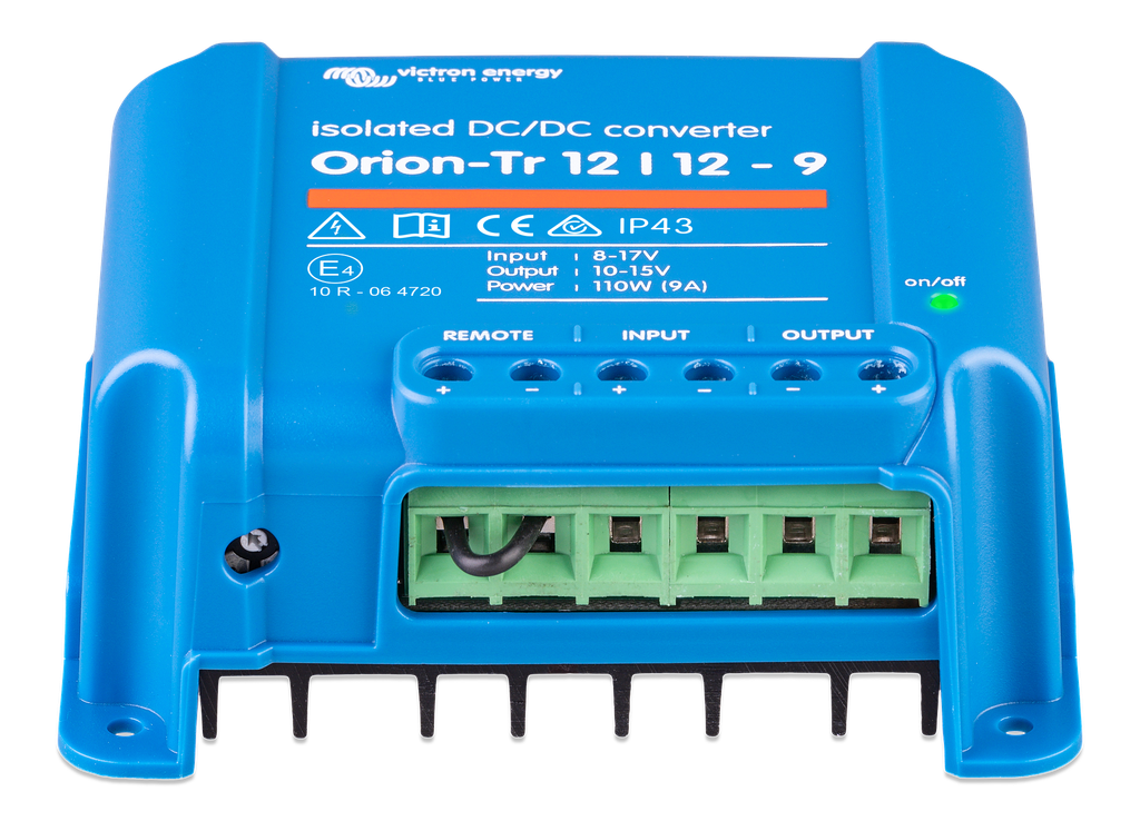 Orion-Tr 12/12-9A (110W) Isolated DC-DC converter (front) 