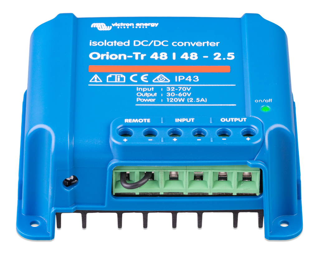 Orion-Tr 48/48-2,5A (120W) Isolated DC-DC converter (front) 