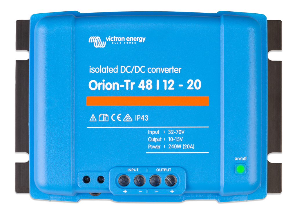 Orion-Tr 48/12-20A (240W) Isolated DC-DC converter (top) 