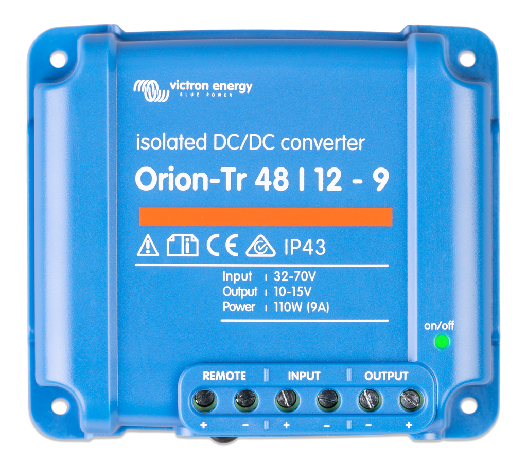 Orion-Tr 48/12-9A (110W) Isolated DC-DC converter (top) 
