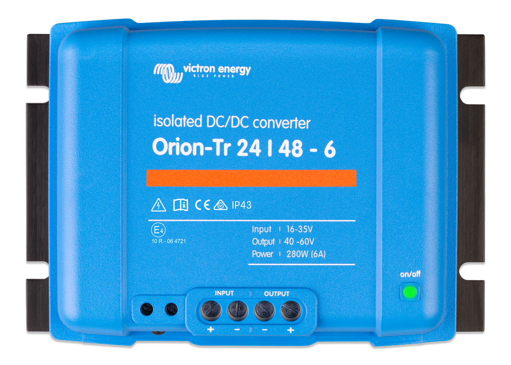 Orion-Tr 24/48-6A (280W) Isolated DC-DC converter (top) 
