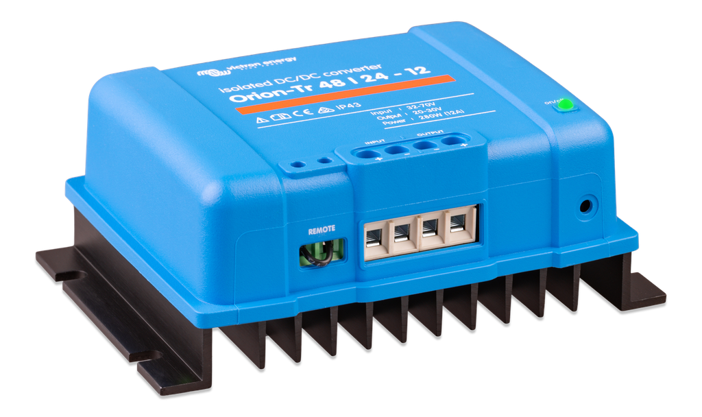 Orion-Tr 48/24-12A (280W) Isolated DC-DC converter (right) 