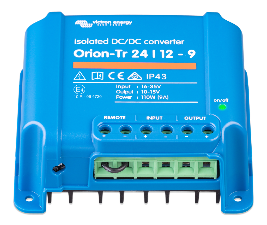 Orion-Tr 24/12-9A (110W) Isolated DC-DC converter (front) 