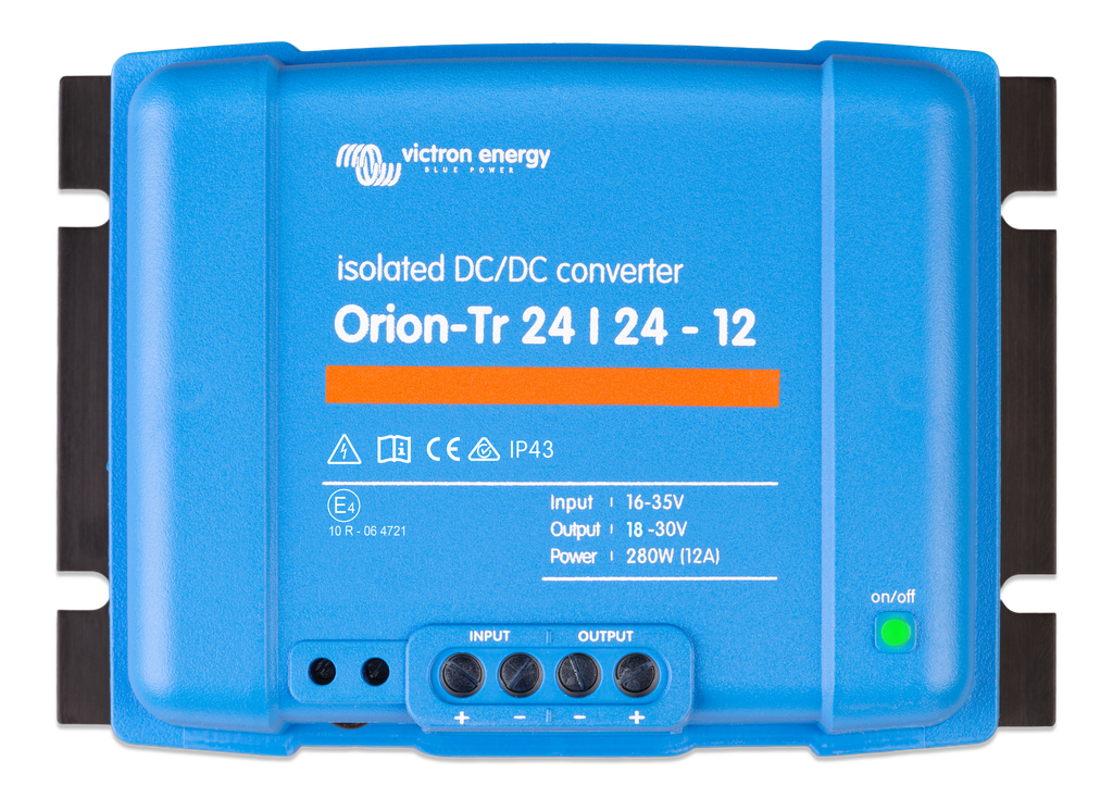 Orion-Tr 24/24-12A (280W) Isolated DC-DC converter (top) 