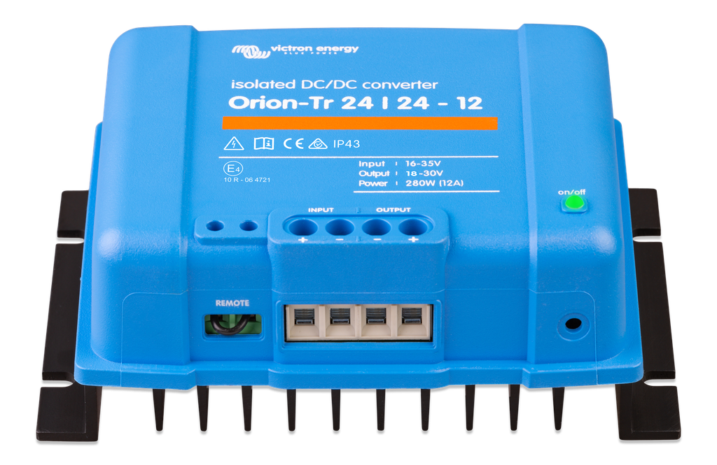 Orion-Tr 24/24-12A (280W) Isolated DC-DC converter (front2) 