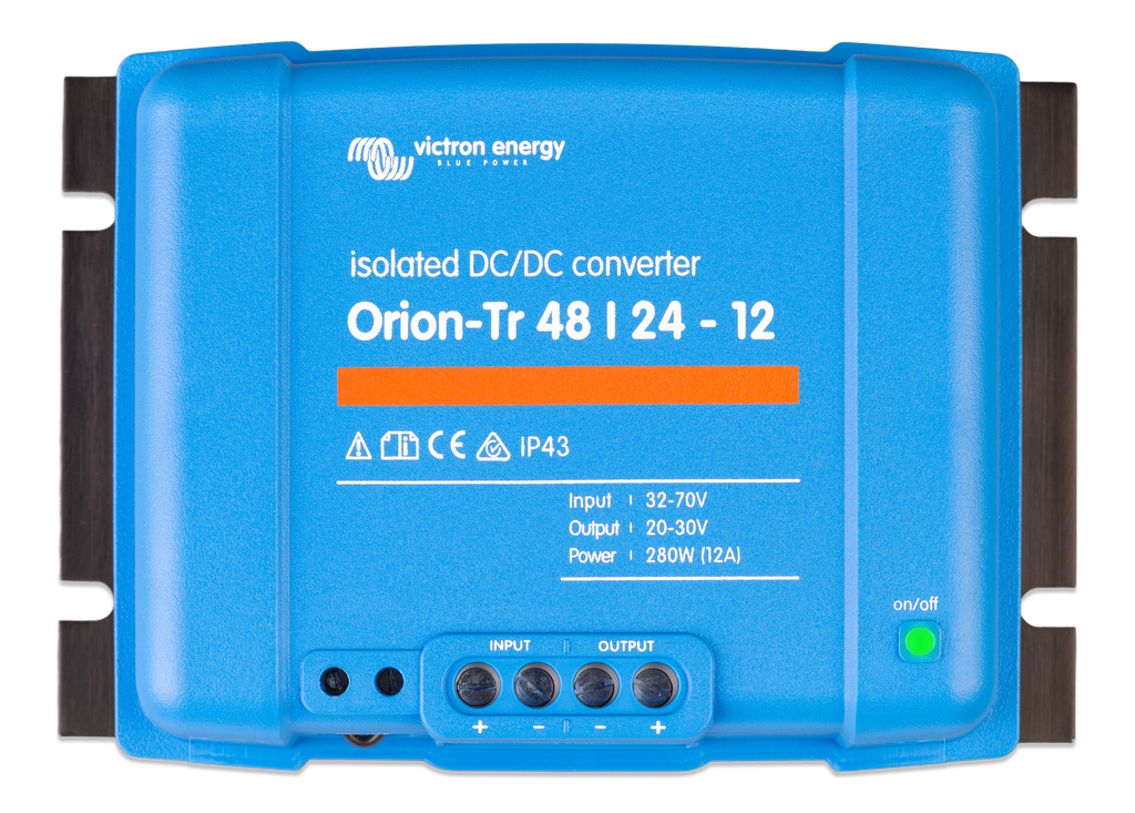 Orion-Tr 48/24-12A (280W) Isolated DC-DC converter (top) 