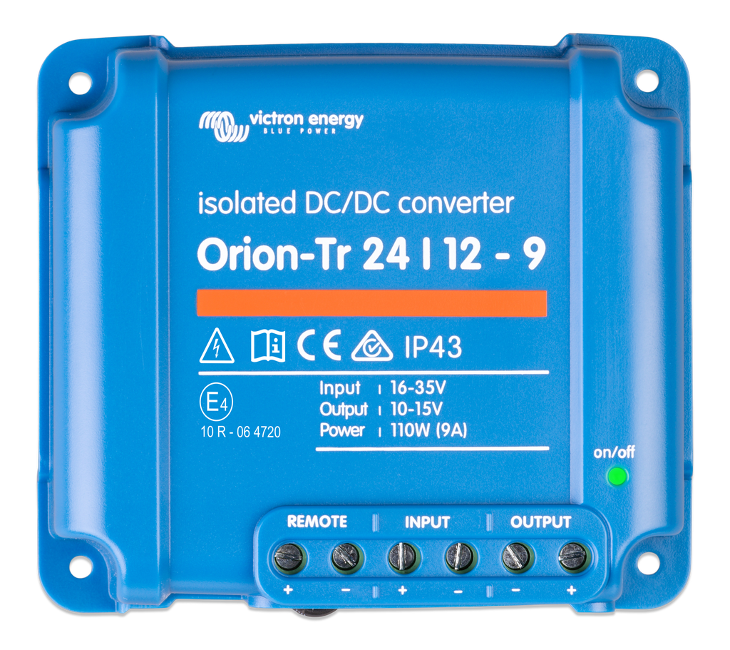 Orion-Tr 24/12-9A (110W) Isolated DC-DC converter (top) 