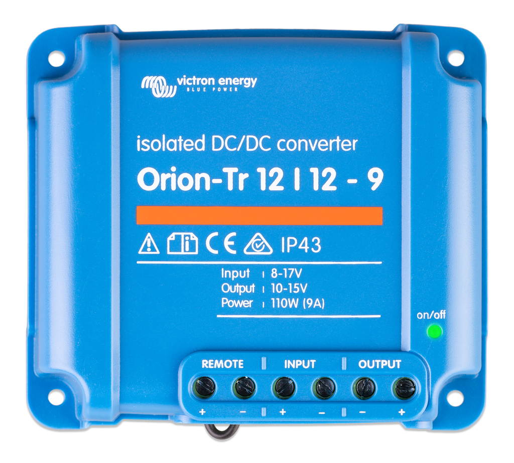 Orion-Tr 12/12-9A (110W) Isolated DC-DC converter (top) 