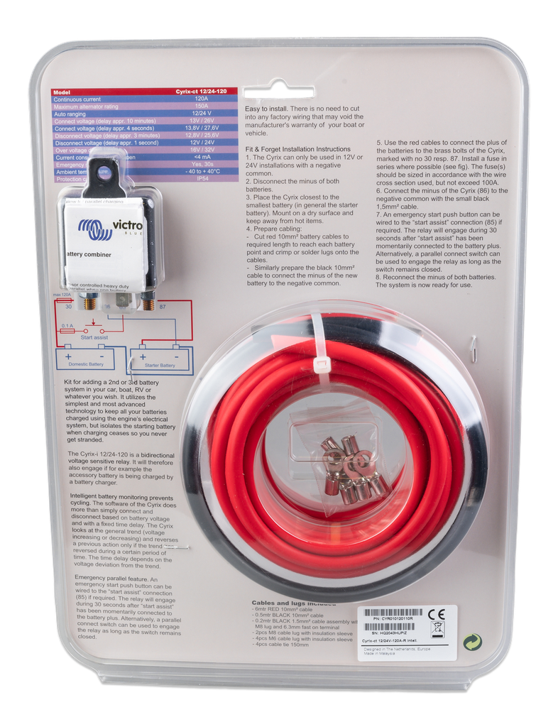 Cyrix-ct 12/24V-120A Battery Combiner Kit (box back)