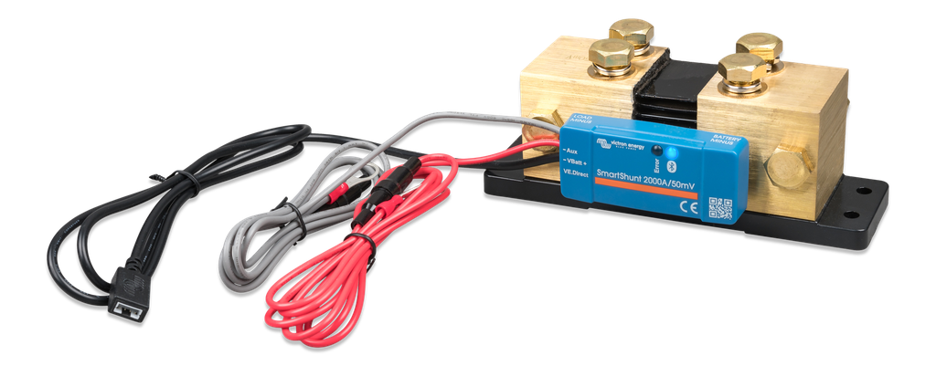 SmartShunt 2000A-50mV IP65 (left) 