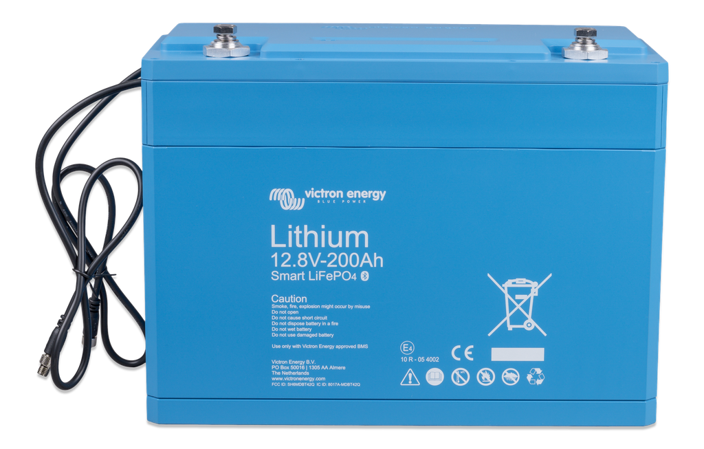 LiFePO4 Battery 12,8V 200Ah Smart (front-top) 