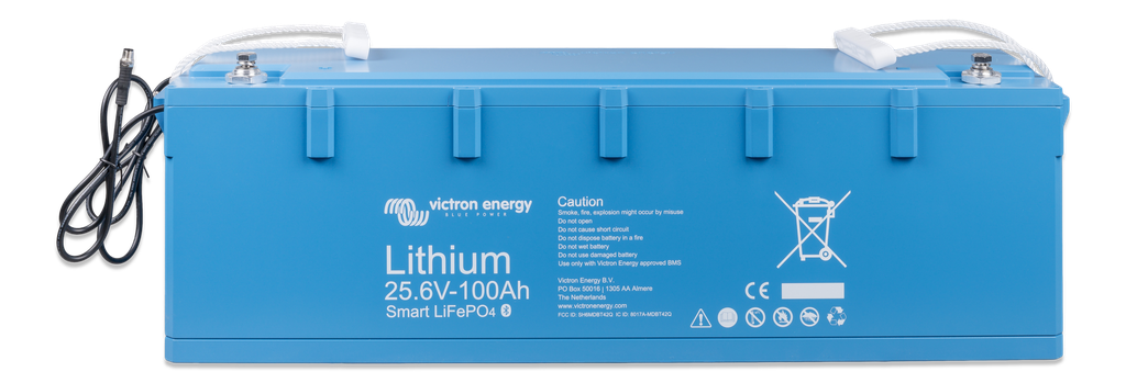 LiFePO4 Battery 25,6V 100Ah Smart (front-top) 