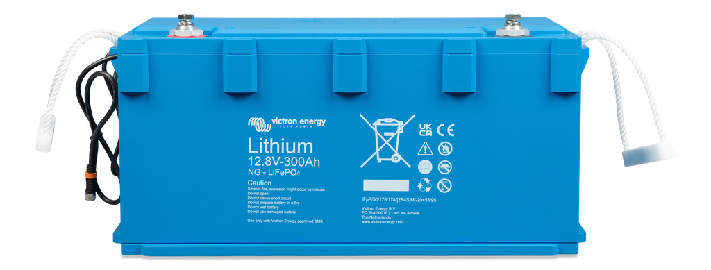 LiFePO4 Battery 12.8V 300Ah NG (front-angle) 