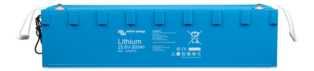 LiFePO4 Battery 25.6V 300Ah NG (front-angle) 