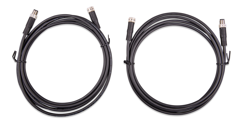 M8 circular connector MaleFemale 3 pole cable 2m (both cables)