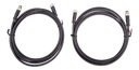 M8 circular connector MaleFemale 3 pole cable 2m (both cables)