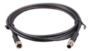 M8 circular connector MaleFemale 3 pole cable 2m (front2)