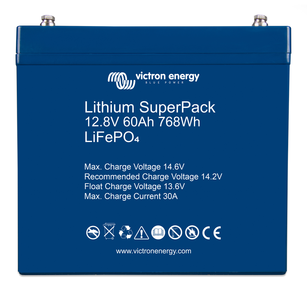 Lithium SuperPack 12,8V 60Ah 768Wh (front)