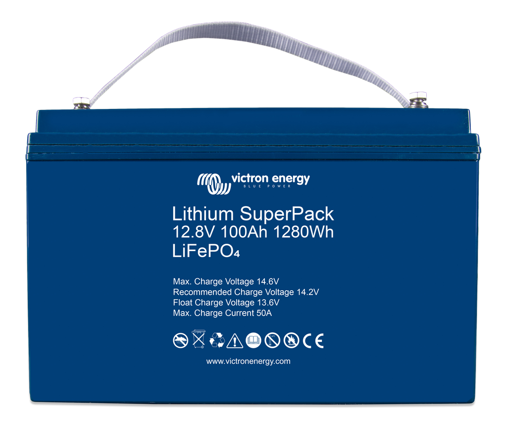 Lithium SuperPack 12,8V 100Ah 1280Wh (front)