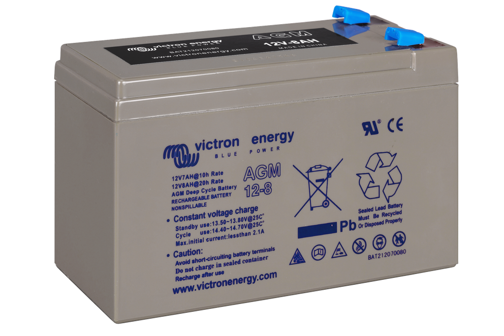 12V 8Ah AGM Deep Cycle Battery (right)