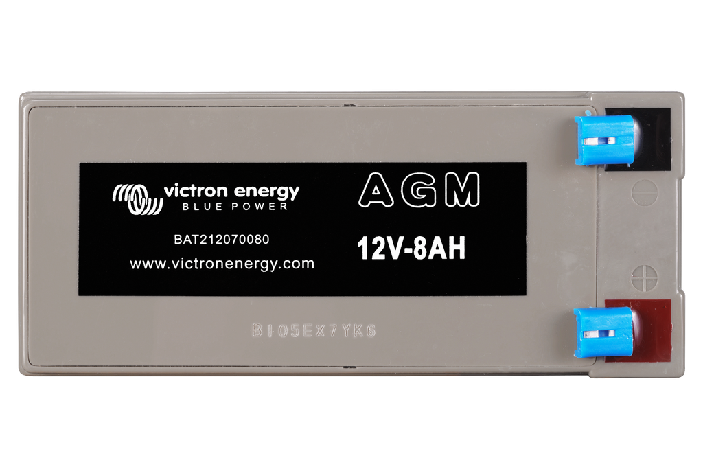 12V 8Ah AGM Deep Cycle Battery (top)