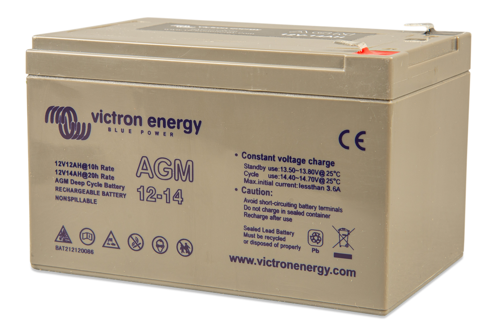 12V 14Ah AGM Deep Cycle (left)
