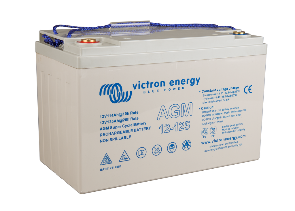 12V 125Ah AGM Super Cycle Battery (right)