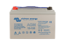 12V 125Ah AGM Super Cycle Battery (front with protectors)