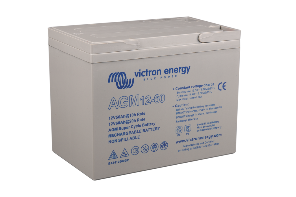 12V 60Ah AGM Super Cycle Battery (right)