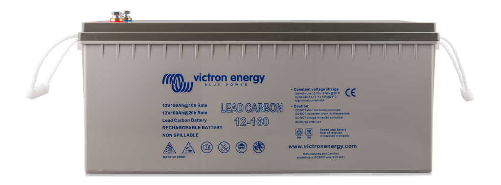 Lead-carbon battery 12V-160Ah - front