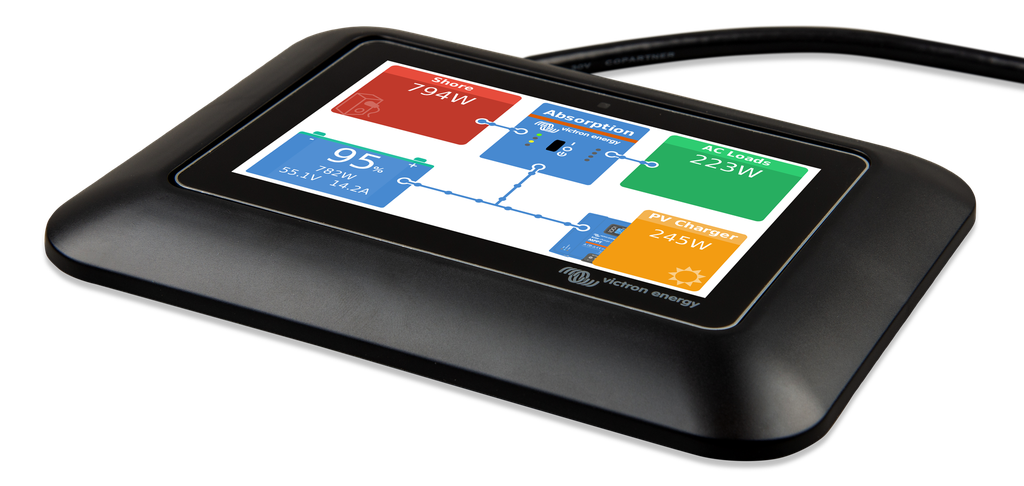 GX Touch adapter for CCGX cut-out (left)nw 